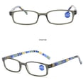 thumbnail image 2 of Reading Glasses Anti Blue Light Rectangular Spring Hinge Readers 1.0 ~ 4.0, 2 of 2