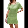 thumbnail image 3 of Traje de Baño de Ganchillo para Mujer 2025, Vestido de Punto de , Ropa de Verano Verde S, 3 of 10