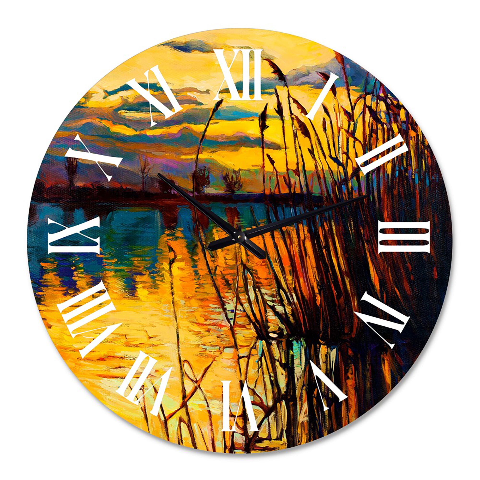 Designart 1 in Quartz Coastal Wall Clock