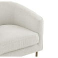 thumbnail image 5 of Harrod Fabric Accent Arm Chair Antique Gold Legs, 5 of 9