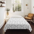thumbnail image 4 of Grey Spring Floral Large Tapestry for Bedroom Wall Hanging Tapestry,Elegant Watercolor Summer Botanical Ceiling Backdrop Tapestries Poster Blanket Wall Decor for Teens Room Living Room 100" x 59", 4 of 8