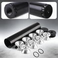 thumbnail image 1 of YWIYIUD 1PC Durable FuelFilter Aluminum Filter Kit compatibility with various fuelLines Automotive Accessories Designed with filter trap 0.5 x 28 thread size and multiple caps, 1 of 8