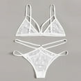 thumbnail image 5 of Everyday Bras for Women Women's Lace Camisole Shorts Set Sleepwear Large Men Underwear 5xl Lace Curtain Set 63 Lace Lingerie Shorts Set Lace Pajama Set for Women Fruit Pack Lace Bandeau Bra White M, 5 of 6