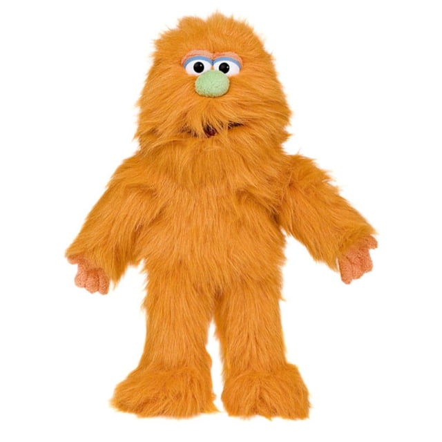 Marioneta de mano, títeres tontos, 14 monstruos naranjas, 35 cm de altura