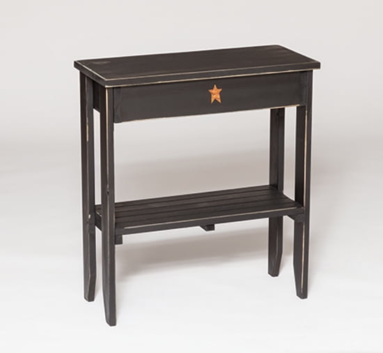 Furniture Barn USA™ Primitive Pine Long End Table with Shelf