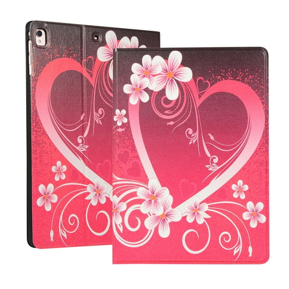 iPad 6th Generation Case, iPad 5th Generation Case, iPad Pro 9.7 Case, iPad Air / Air 2 Case, Dteck Lightweight Slim PU Leather Flip Folio Smart Case Multi- Viewing Angles Soft TPU Back Cover,Love