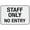 Warning Sign 1, variant on Staff Only Past This Point Bright Yellow Outdoor Safe Sign - 8"x12", UV Protected, Weatherproof - Office, Restaurant, Hospital, Secure Area Alert