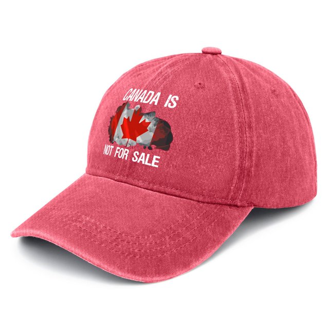 Canada Is Not For Hat Vintage Cotton Washed Baseball Caps Adjustable Dad Hat Crazy Funny Custom