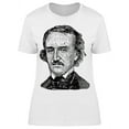 thumbnail image 1 of Edgar Allan Poe, Vintage Sketch T-Shirt Women -Image by Shutterstock, Female x-Large, 1 of 2