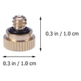 thumbnail image 2 of HOMEMAXS 25pcs 0.4mm Brass Misting Nozzle Atomizing Spray Mister Nozzle (Yellow), 2 of 8