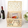 thumbnail image 3 of PENGXIANG Wooden Wedding Card Box Business Card Boxes Party Favor Decor (JM01367), 3 of 9