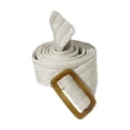 thumbnail image 3 of Cinturón de plumón para mujer, faja sencilla decorativa, cinta para la cintura Beige, 3 of 9