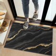 thumbnail image 2 of Black Gold Marble Pattern Door Rugs,Washable Non Slip Door Mats Indoor,Decorative Door Mats,Entry Mat Indoor for Entrance,Bedroom,Kitchen,Bathroom,20"x32", 2 of 6