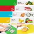 thumbnail image 2 of 4 pcs Color Coded Plastic Cutting Boards - Large BPA Free Plastic Cutting Board - Expandable Cutting Board Set, 2 of 4