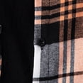 thumbnail image 6 of ZCFZJW Mens Casual Plaid Patchwork Dress Shirts Wrinkle Free Button Down Shirts Long Sleeve Regular Fit Print Business Shirt with Pockets M, 6 of 8