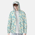 thumbnail image 2 of Balery Daisy Floral A Sudadera ligera de manga larga con capucha y protección solar UPF 50+ para hombre y mujer, ideal para pesca y running-Medium, 2 of 7