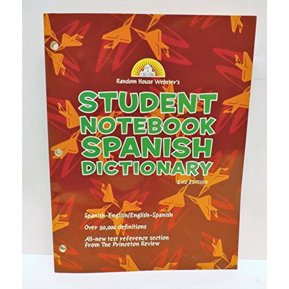 Pre-Owned Random House Webster's Student Notebook Spanish Dictionary, Second Edition - Boy, 9780375722523, 0375722521, Paperback, Bilingual edition