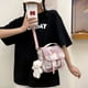 thumbnail image 3 of Bolsa universitario de nailon JK Plaid Campus uniforme portátil bandolera de hombro Likrtyny Para Estrenar, 3 of 9