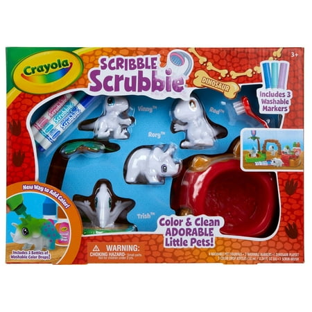 Crayola Scribble Scrubbie Dinosaur Island Set Dino Toys Art Toys Beginner Unisex Child