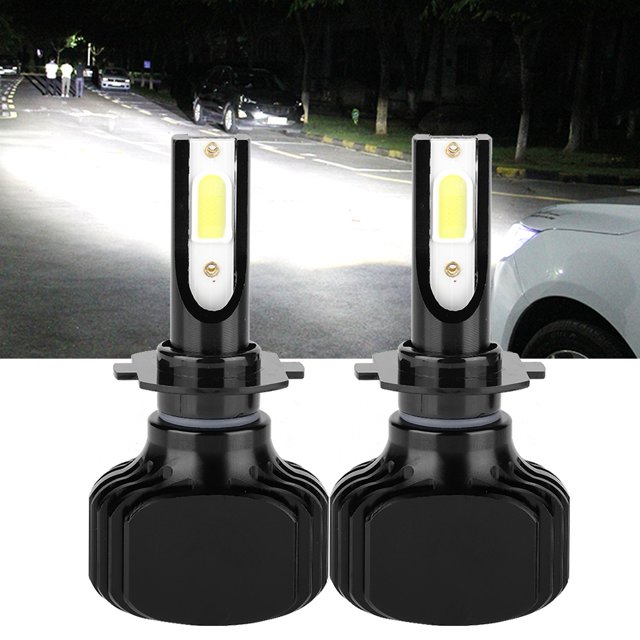 Lámpara de faro, 2 piezas H7 6000K Bombilla de faro LED para faro de coche de mayor durabilidad