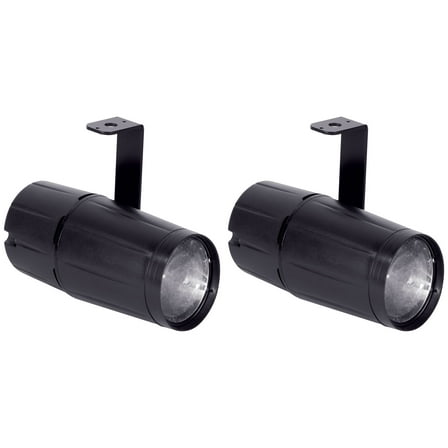 (2) American DJ PINSPOT LED II 3W Compact Cool White LED Pinspot Stage Lights
