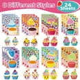 thumbnail image 3 of Allhall 48 Sheets Cupcake Make Your Own Stickers - Make a Face Stickers for Kids, Mix and Match Ice Cream and Cupcake Sticker, Cupcakes Sticker for Classroom Activities, Crafts Party Decorations, 3 of 8