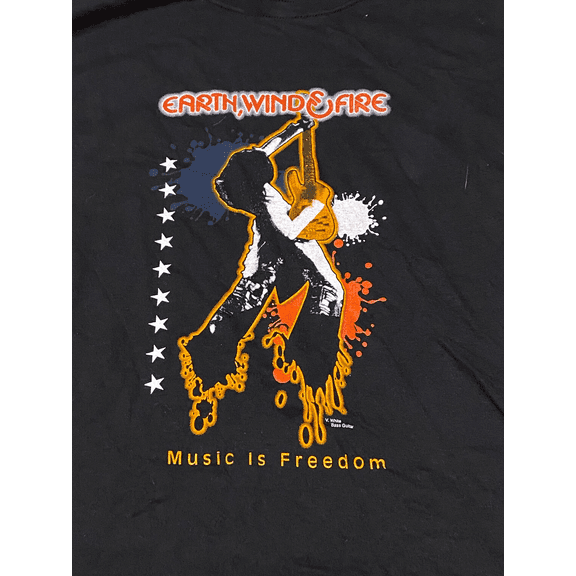 Earth Wind & Fire Shirt Short Sleeve Black All Size T-Shirt AH1356