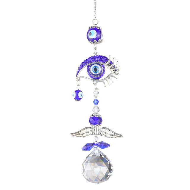Turca Evil Amulet Amuleta Puerta Cristal La Ventana Costilización Nave Hecha A Mano Protección Multipropósito Suerte Regalo Azul