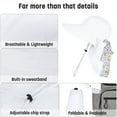thumbnail image 4 of Solaris Sun Hats for Women, Wide Brim Summer Beach Hat with Neck Flap, UPF 50+ Fishing Hat for Hiking, White, 4 of 8