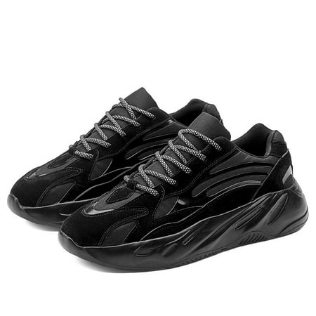 

Men‘s Trendy Color Block Breathable Lace Up Casual Sneakers Elevator Shoes
