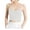 White, variant on Camisole Tank with Built in Bra Ribbed Tops for Women Button Square Neck Going Out Spaghetti Strap Cami Undershirt