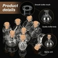 thumbnail image 4 of 8Pcs 8 Style Miniature Glass Bottles with Cork Stoppers Empty Wishing Bottles for Dollhouse Accessories Jewelry Making Clear 11~22x11~22x11.5~30mm 1pc/style, 4 of 6