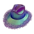 thumbnail image 1 of Sombrero de vaquero, sombreros de brillantes, gorra de vestir, cómodo sombrero de sol decorativo Jazz Púrpura Yuyangstore Sombrero de vaquero, 1 of 8