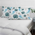 thumbnail image 4 of Jellyfish Coral Coastal Throw Pillow Covers, Nautical Summer Beach Ocean Sea Soft Breathable Pillow Cases with Invisible Zipper for Sleeping, Small Pillowcases for Couch Bed Sofa Chair 16x24 Inches, 4 of 9