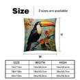 thumbnail image 5 of Toucan Covers Throw Pillow Set - 2 Pack Throw Pillow Inserts Included - Unique Patterns - 16x16, 18x18, 20x20 Inches for Home Decor - Throw Pillow - Decorative Pillows, 5 of 6
