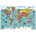thumbnail image 1 of Collins: Children's World Wall Map - 36.25 x 24.25 inch Poster - Folded, 1 of 2