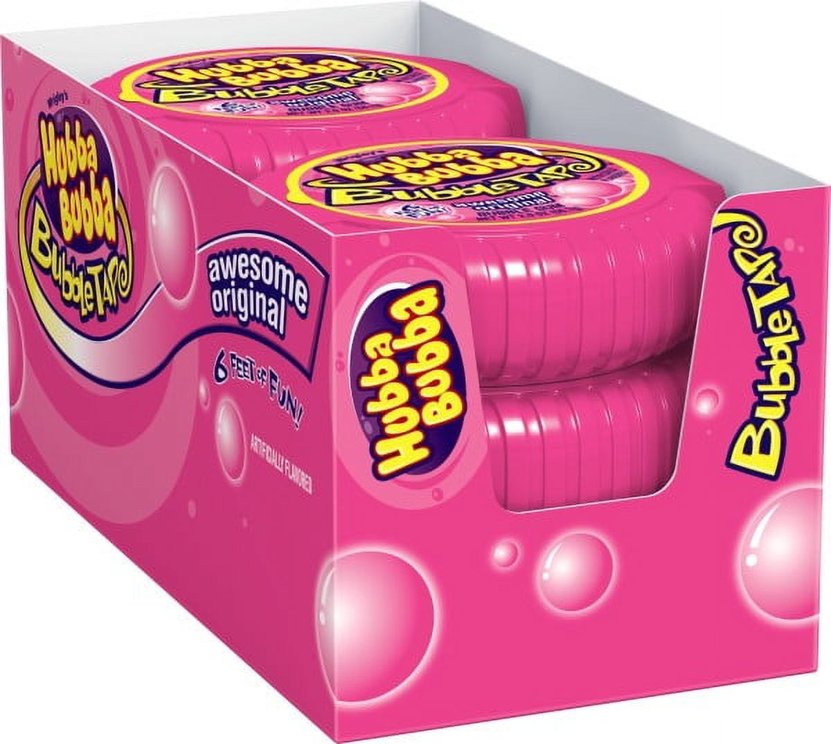 (2 pack) Hubba Bubba Original Bubble Gum Tape, 2 ounce (6 Packs)