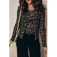 thumbnail image 6 of Women's Black Floral Print Mesh Tank & Cardigan Set – Stylish Layering for Night Out | XL, 6 of 9