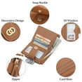 thumbnail image 2 of GAEKEAO Small Wallet for Women Slim Bifold Leather Credit Card Holder Wallets Zipper Pocket Coin Purse with ID Window, 2 of 6