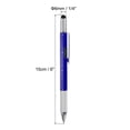 thumbnail image 2 of Unique Bargains 2pcs 6 in 1 Metal Multitool Tech Tool Pen Gifts for Men with Ballpoint Pen, Ruler, Screwdriver, Stylus, Refills, Blue, 2 of 5