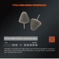 thumbnail image 3 of Juego de 5 almohadillas de pulido SPTA Gray Light Cut con vástago de 1/8", 3 of 9