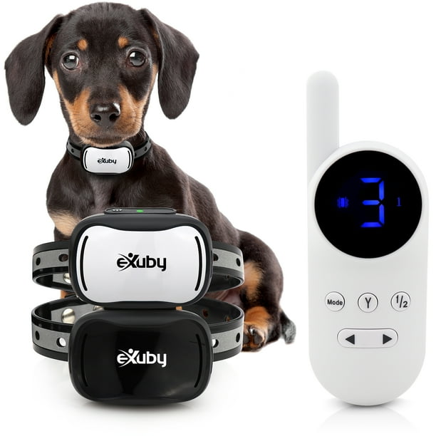 Exuby Tiny Dual Shock Collar, Vibration, Shock, 9 Intensity Levels