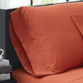 thumbnail image 4 of Truly Soft Everyday Sheet Set Orange Microfiber 3-Piece Twin Sheet Set, 4 of 5