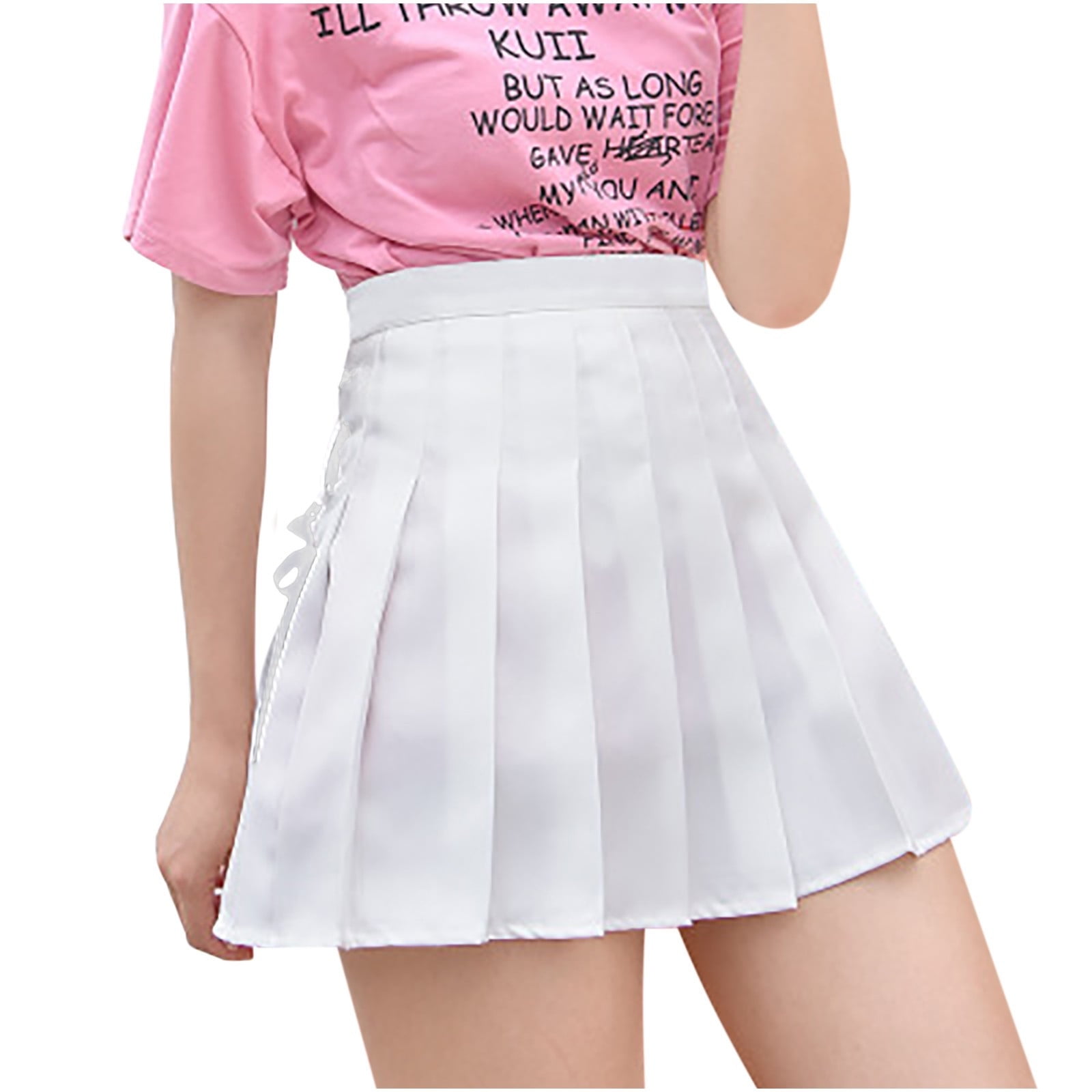 Clearance-Sale Skirts for Women Solid Color Fashion Women Solid Pleated ...