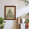 thumbnail image 6 of St. Paul's Cathedral -Framed Print w/glass-Chestnut, 6 of 7