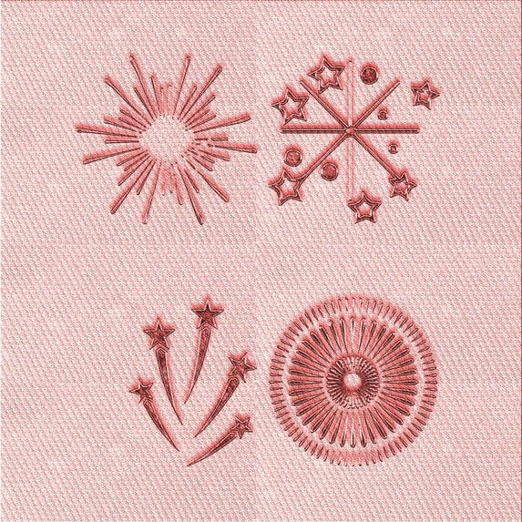 Ahgly Company Indoor Square Patterned Pastel Red Pink Area Rugs, 7' Square