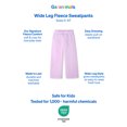 thumbnail image 5 of Garanimals Baby & Toddler Girls Fleece Sweatpants, Wide Leg, Sizes 0-6T, 5 of 7
