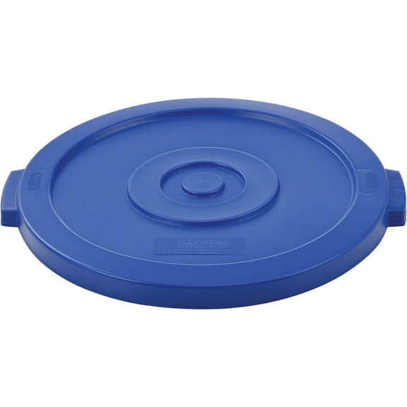 Global Industrial Plastic Trash Can Lid - 20 Gallon Blue