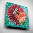 thumbnail image 5 of Epic Art 'Dragonfly on Blooms II' by Carolee Vitaletti, Acrylic Glass Wall Art, 12"x12", 5 of 8