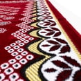 thumbnail image 5 of Tapis de Prière Modefa - Velours Fin Namaz Sajadah Janamaz Floral Marguerite Arche (Rouge), 5 of 5